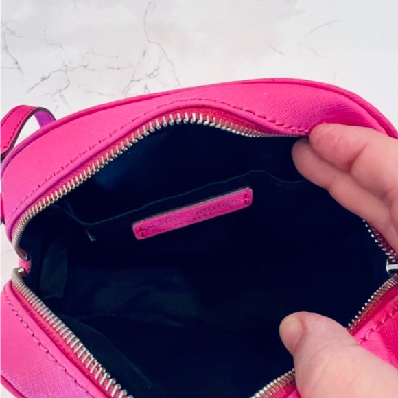 Marc Jacobs Playback Half Moon Saffiano Leather Small Crossbody Bag Pink - Picture 4 of 5